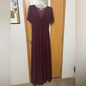 Baltic Born Deep Burgundy Maxi Dress